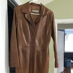 Long leather Jacket from Italy.